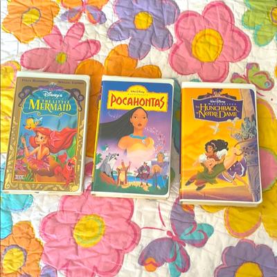 Disney Other | Disney Masterpiece Collection Vhs Movies. 3 | Color: Red/Yellow | Size: Osg