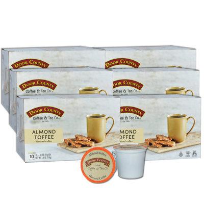 Door County Coffee Almond & Toffee Coffee Pods in Brown, Size 8.25 H x 12.0 W x 6.25 D in | Wayfair SI06ALT