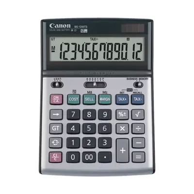 Canon Silver 12 Digit Portable Display Calculator