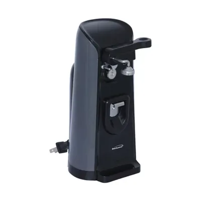 Brentwood Appliances Tall Electric Can Opener with Knife Sharpener and Bottle Opener