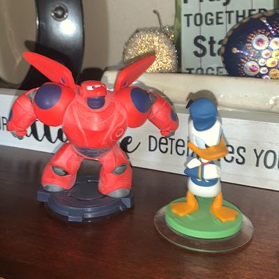 Disney Video Games & Consoles | Disney Infinity 2.0 Baymax & Donald Duck Figures | Color: Blue/Red | Size: 2 Game Pieces