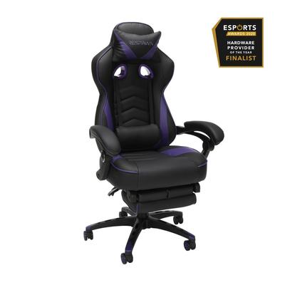RESPAWN 110 Racing Style Gaming Chair in Reclining Ergonomic Chair with Footrest in Purple - OFM RSP-110-PUR