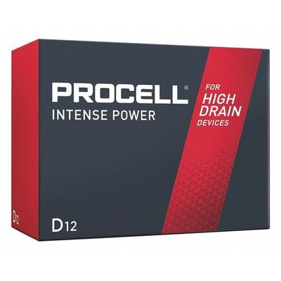 PROCELL PX1300 Procell Intense D Alkaline Battery, 1.5V DC, 12 Pack