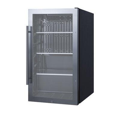 Summit Appliance 110 Cans (12 oz.) Outdoor Rated Freestanding Beverage Refrigerator Glass, Size 33.0 H x 19.0 W x 18.63 D in | Wayfair SPR488BOS