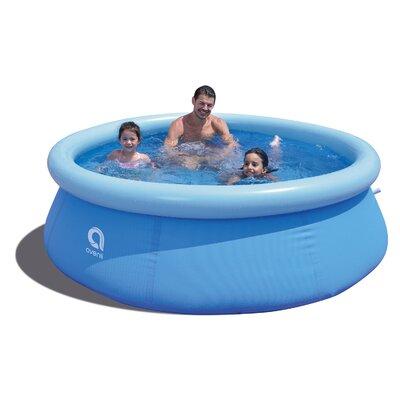 JLeisure Prompt Set Inflatable Outdoor Backyard Swimming Pool Plastic in Blue | 25 H x 96 W x 120 D in | Wayfair JL-17806US