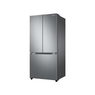 Samsung 32" Counter Depth French Door 17.5 cu. ft. Smart Energy Star Refrigerator in Black/Gray/White | Wayfair RF18A5101SR