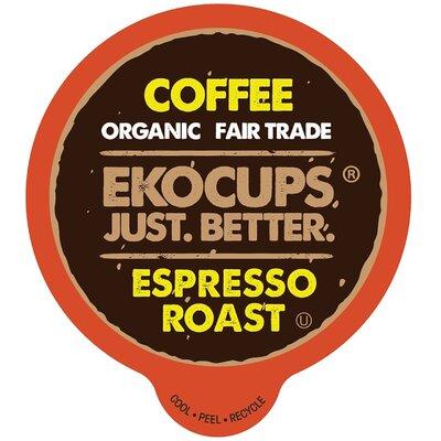 EKOCUPS Espresso Roast Coffee Pods in Brown, Size 6.0 H x 7.0 W x 9.0 D in | Wayfair WM-EKO-Espresso-40
