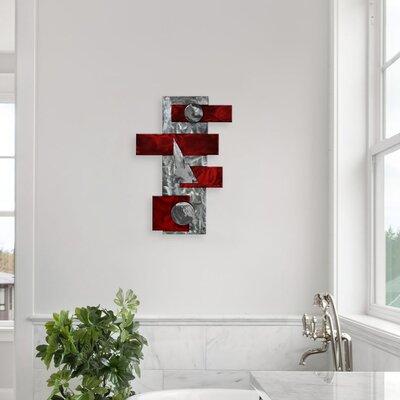 Orren Ellis Strategy Wall Decor Metal in Red, Size 23.0 H x 15.75 W x 1.0 D in | Wayfair ORNE4232 46988495