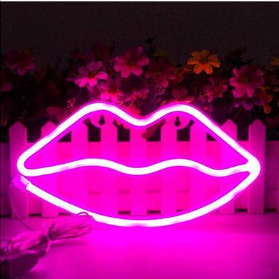 Urban Outfitters Accents | Hot Sweet Lips Pink Light Up Sign Decoration R | Color: Pink/Red | Size: Os