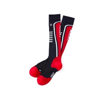 Ariattek Slimline Performance Socks - Navy/Red