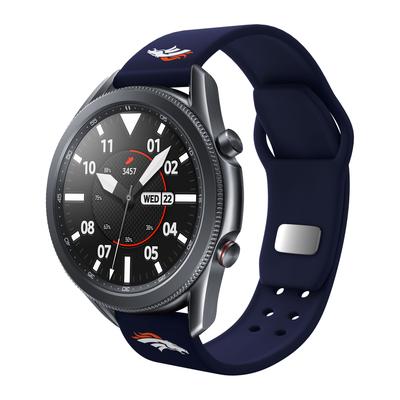 Navy Denver Broncos 22mm Samsung Compatible Team Watch Band
