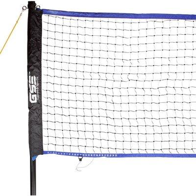 GSE Games & Sports Expert Outdoor Badminton/Volleyball Complete Set w/ Net, 4 Rackets, 3 Shuttlecocks, Volleyball, Pump Plastic/Metal | Wayfair