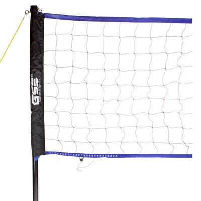 GSE Games & Sports Expert Outdoor Volleyball Complete Set w/ Volleyball Net, Volleyball,Pump & Carrying Bag Plastic/Metal in Blue | Wayfair OS-1003