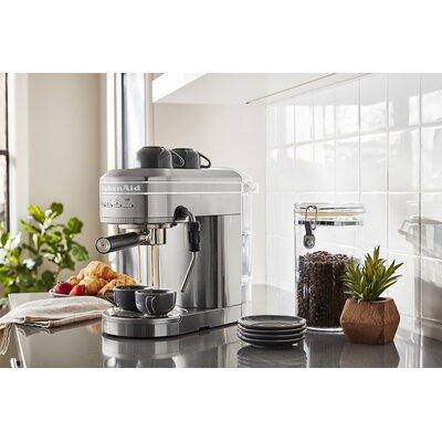 KitchenAid® Metal Semi-Automatic Espresso Machine Metal | 11.26 H x 13.15 W x 6.38 D in | Wayfair KES6503SX