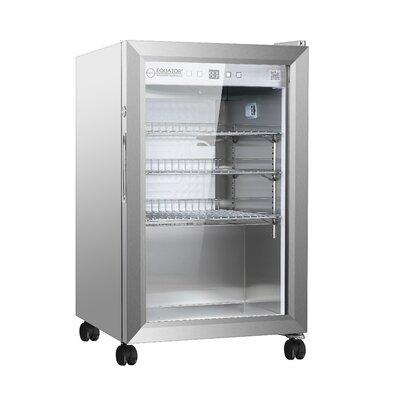 Equator Outdoor Refrigerator 17 Width All-Refrigerator 2.3 Cu. Ft. Energy Star Refrigerator, Stainless Steel, Size 27.2 H x 17.0 W x 20.0 D in
