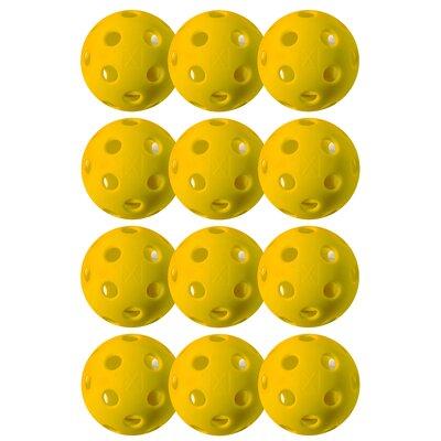 Franklin Sports kids X-26 Pickleballs - Indoor - 12 Pack - USA Pickleball Approved - Plastic in Yellow, Size 12.5 H in | Wayfair 52921X