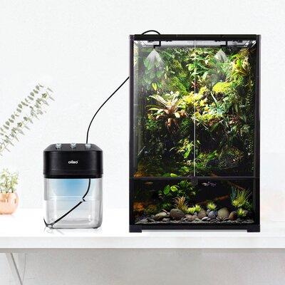OiiBO REPTI ZOO 2.2L Solo Adjustable Starter Mister for Reptile Terrariums Humidifier High Pressure Silent Plastic | 8 H x 6 W x 6 D in | Wayfair