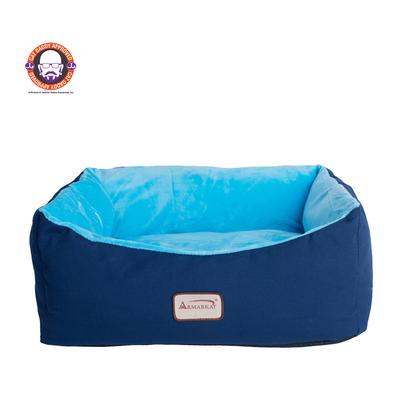 Cat Bed, Small Dog Pet Bed, by Armarkat in Navy Sky Blue