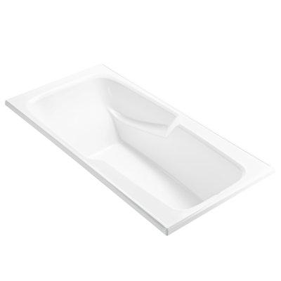 MTI Baths Wyndham 4 Drop in Soaking Acrylic Bathtub- 71 x 36 Acrylic in White | 19 H x 70.75 W in | Wayfair S19-WH