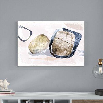 Wrought Studio™ Stone Gem I by Delores Naskrent - Wrapped Canvas Painting Canvas in White | 24 H x 36 W x 1.25 D in | Wayfair