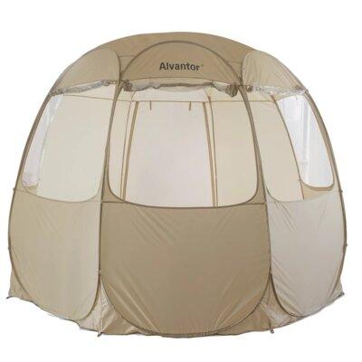 Alvantor Vendor Booth 10 Ft. W x 10 Ft. D Pop-Up Party Tent Plastic/Soft-top in Brown, Size 78.0 H x 120.0 W x 120.0 D in | Wayfair 9018#E6-WF