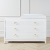 Artisan 6 Drawer Dresser - White/gold