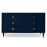 Uptown 6 Drawer Dresser - Deep Blue