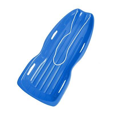 e-Joy 48-Inch Slippery Racer Downhill Toboggan Snow Sled Plastic in Blue, Size 5.5 H x 18.0 W x 48.0 D in | Wayfair 48x18x6_snowsled_blue_1pc