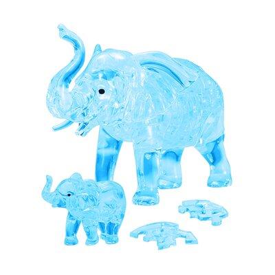 BePuzzled 3D Crystal Puzzle Elephant & Baby | 1.875 H x 3.75 W x 5.75 D in | Wayfair 31114