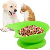 huanan19862021 Silicone Cat Food Bowls,Elevated Pet Feeder Bowls w/ Suction,Cat Dish,Kitten Feeding Water Bowls For Cats & Small Dogs in Green