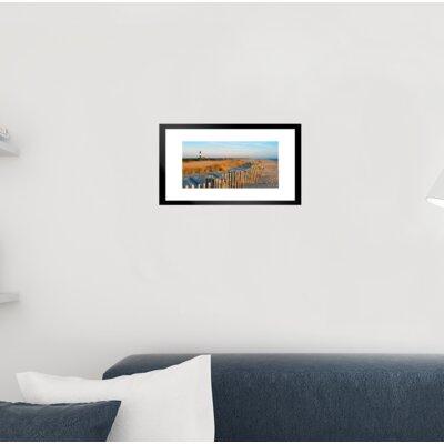 Latitude Run® Fire Island Lighthouse Long Island New York Photo Matted Framed Art Print Wall Decor 26X20 Inch Paper | 20 H x 26 W x 1.5 D in | Wayfair