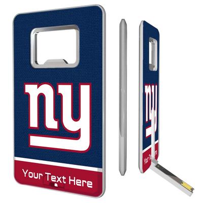 New York Giants Personalized Credit Card USB Drive & Bottle Opener
