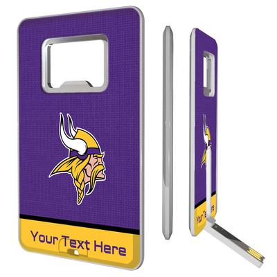 Minnesota Vikings Personalized Credit Card USB Drive & Bottle Opener