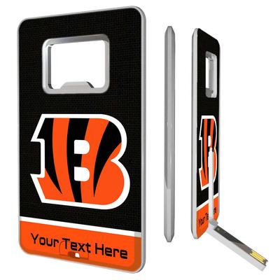 Cincinnati Bengals Personalized Credit Card USB Drive & Bottle Opener