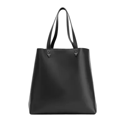 Francine Collections Made Easy Leather Tote,Black