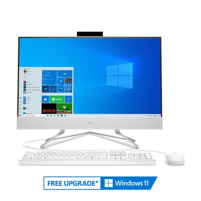 HP All-in-One 24-dd0017c - AMD Ryzen 3 3250U - 8GB Memory - 512GB SSD Drive - USB White Wired Keyboard and Mouse Combo -