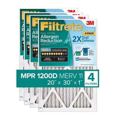 Filtrete™ Dual-Action Micro Allergen Plus 2X Dust Defense Filter, 20 x 30