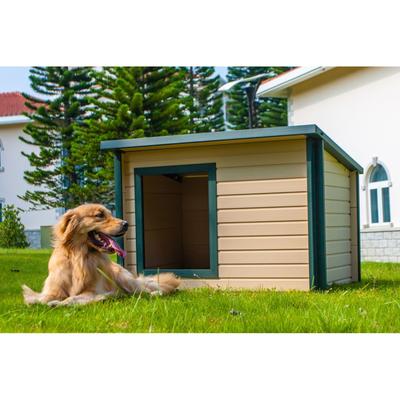 Rustic Lodge Pet Dog House by New Age Pet in Maple (Size XLARGE)