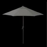 California Umbrella 9' Market Umbrella Metal in Gray, Size 101.0 H in | Wayfair ATA908117-54048