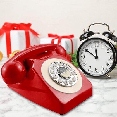Winston Porter Landline Phone in Red, Size 5.31 H x 4.13 W x 8.27 D in | Wayfair C590BEF5CED644988156D350C11ADAFB