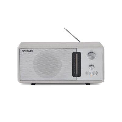Crosley Electronics Harmony Radio, Metal in White | 6.3 H x 14.17 W x 5.91 D in | Wayfair CR3037B-WS