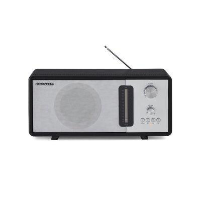 Crosley Electronics Harmony Radio, Metal in Black | 6.3 H x 14.17 W x 5.91 D in | Wayfair CR3037B-BK