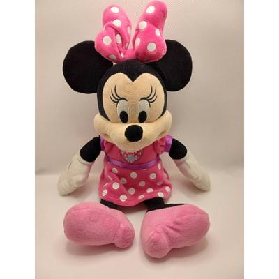 Disney Toys | Disney Mickey Mouse Plush Stuff Toy. | Color: Pink/White | Size: Osbb