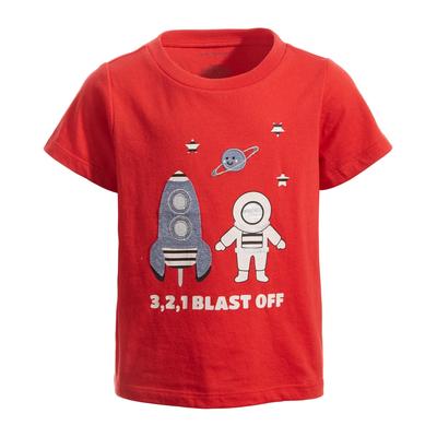 First Impressions Toddler Boys Blast Off T-Shirt, Created for Macy's - Cherry Flame