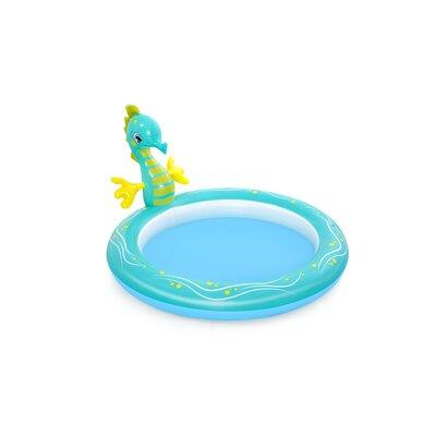 Bestway 3' X 5' Kiddie Pool Plastic in Blue/White, Size 33.86 H x 62.99 W in | Wayfair 53114E