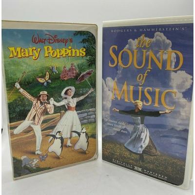 Disney Media | Julie Andrews Set - The Sound Of Music + Mary Poppins Vhs | Color: Gray | Size: Os