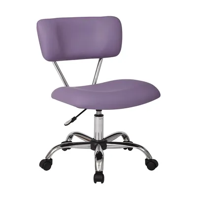 OSP Home Furnishings Vista Task Office Chair in Purple Faux leather
