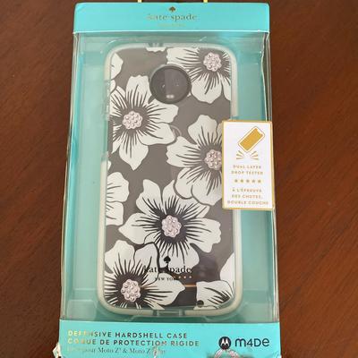 Kate Spade Cell Phones & Accessories | Kate Spade Moto Z3 Phone Case For Moto Z3 | Color: Silver/White | Size: Os