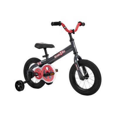 Huffy Boys' Bikes Gray - Black & Red Grow 2 Go Balance Bike