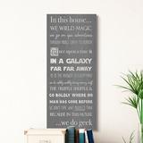 Trinx In This House Phrase Family Movie Night Quotes Canvas in Gray | 30 H x 13 W x 1.5 D in | Wayfair 6D9CFB1F7FC243A2820067B2C8EB7513